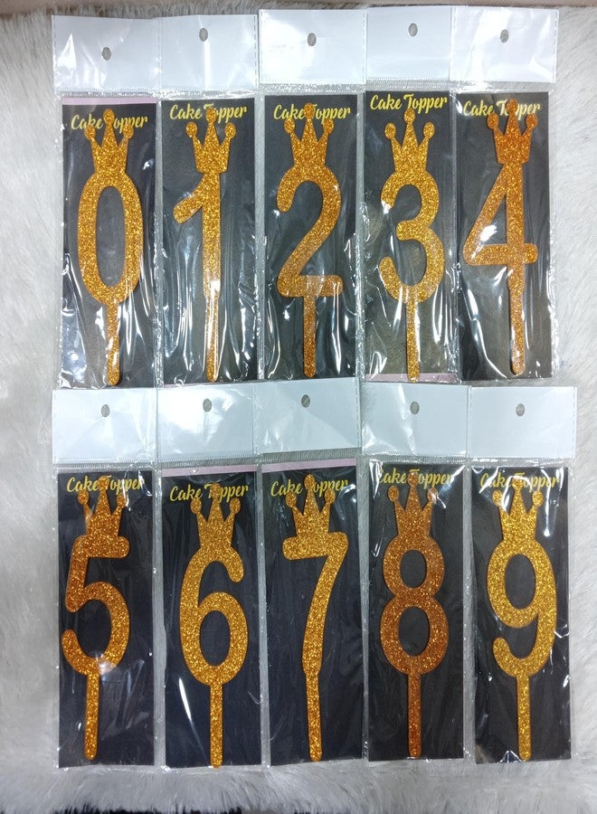 morel Orange Glitter 0-9 Cake Topper for 18th-21th-30th-40th-50th-60th-70th-80th-90th Birthday or Anniversary, farewell, Wedding, Retirement, Valentine - Image 4